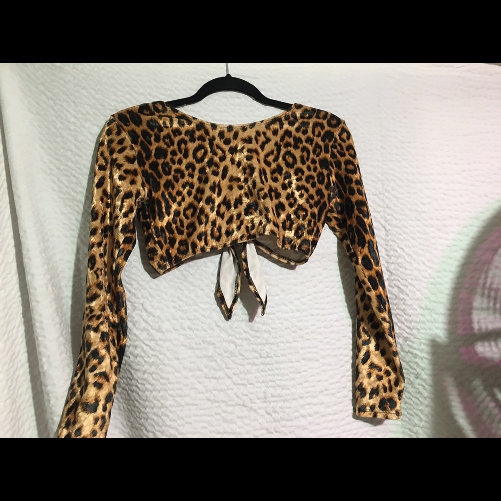 Cheetah crop top